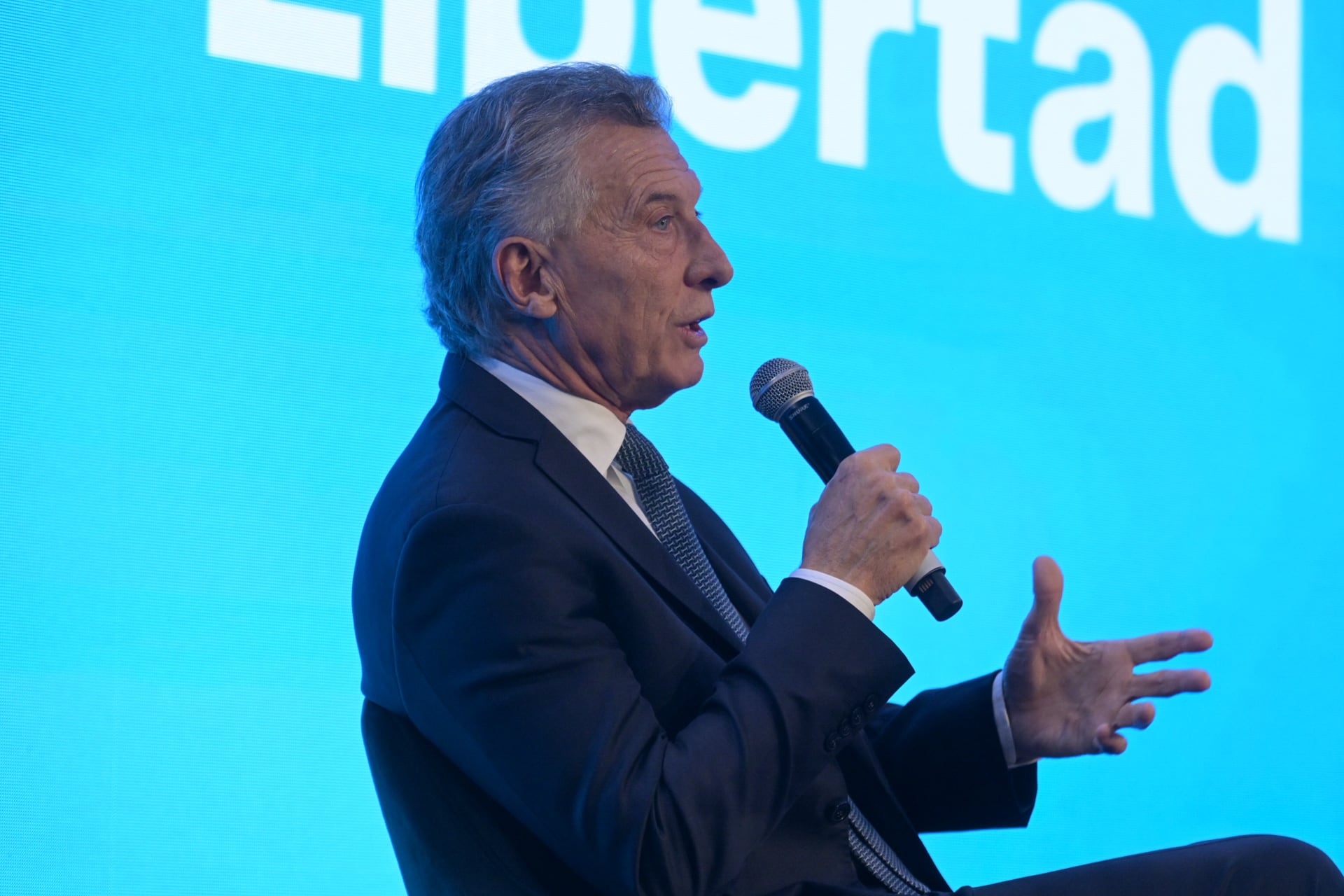 El ex presidente Mauricio Macri durante su participación en la Fundación Libertad (Foto: Prensa Fundación Libertad)