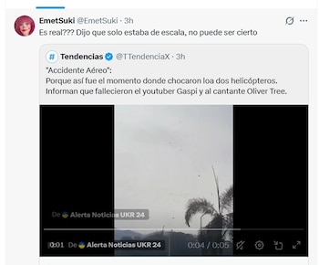 Tras conocerse la muerte del youtuber, Emetsukii publicó un mensaje de despedida en X: “No puede ser cierto”.X