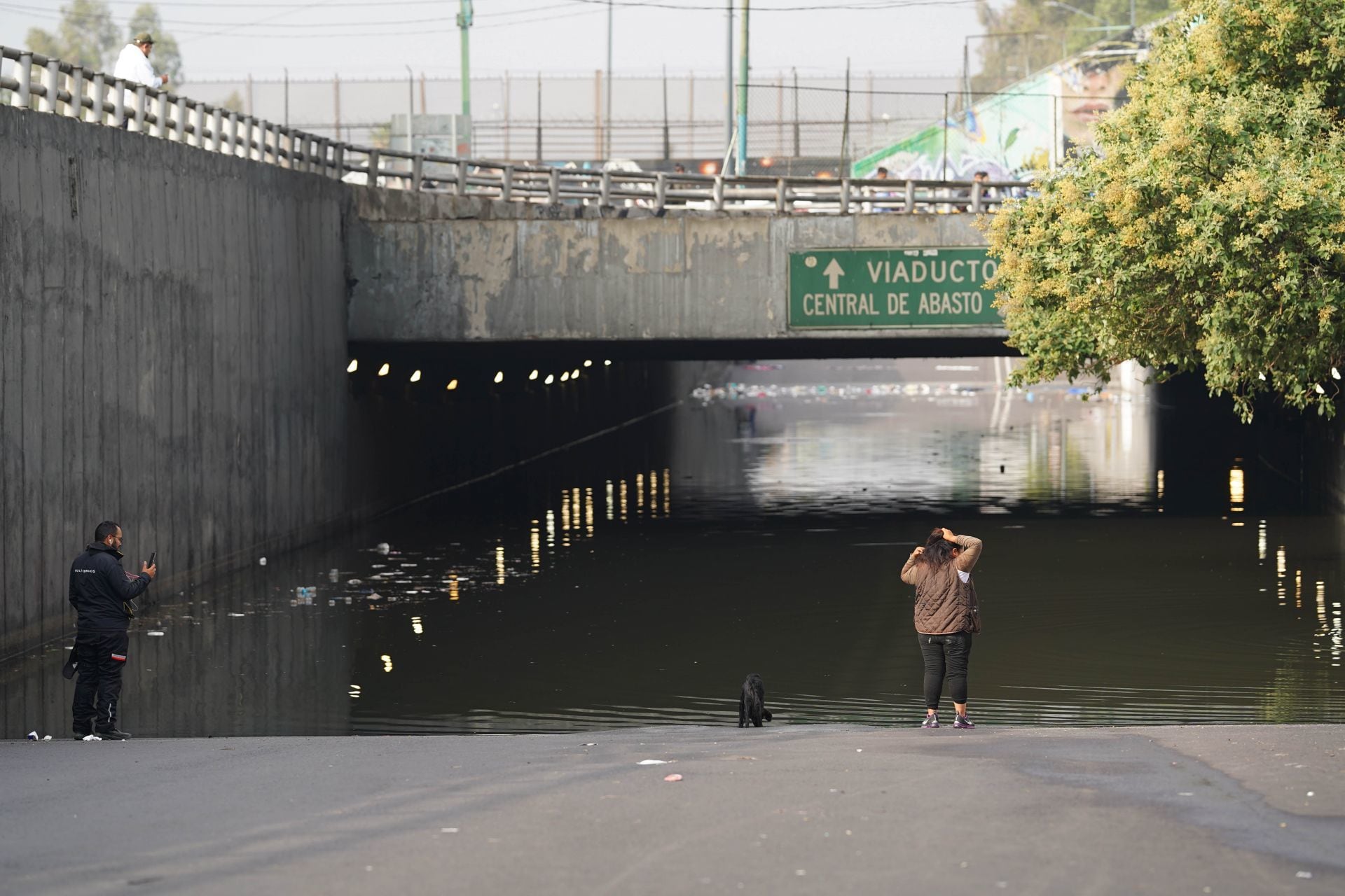 O grande lixo de lixo é uma das inundações no CDMX. Crédito: Couarscuro