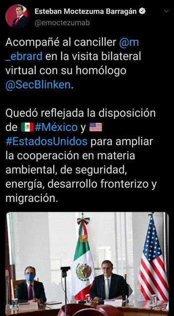 Tweet Estaban Moctezuma