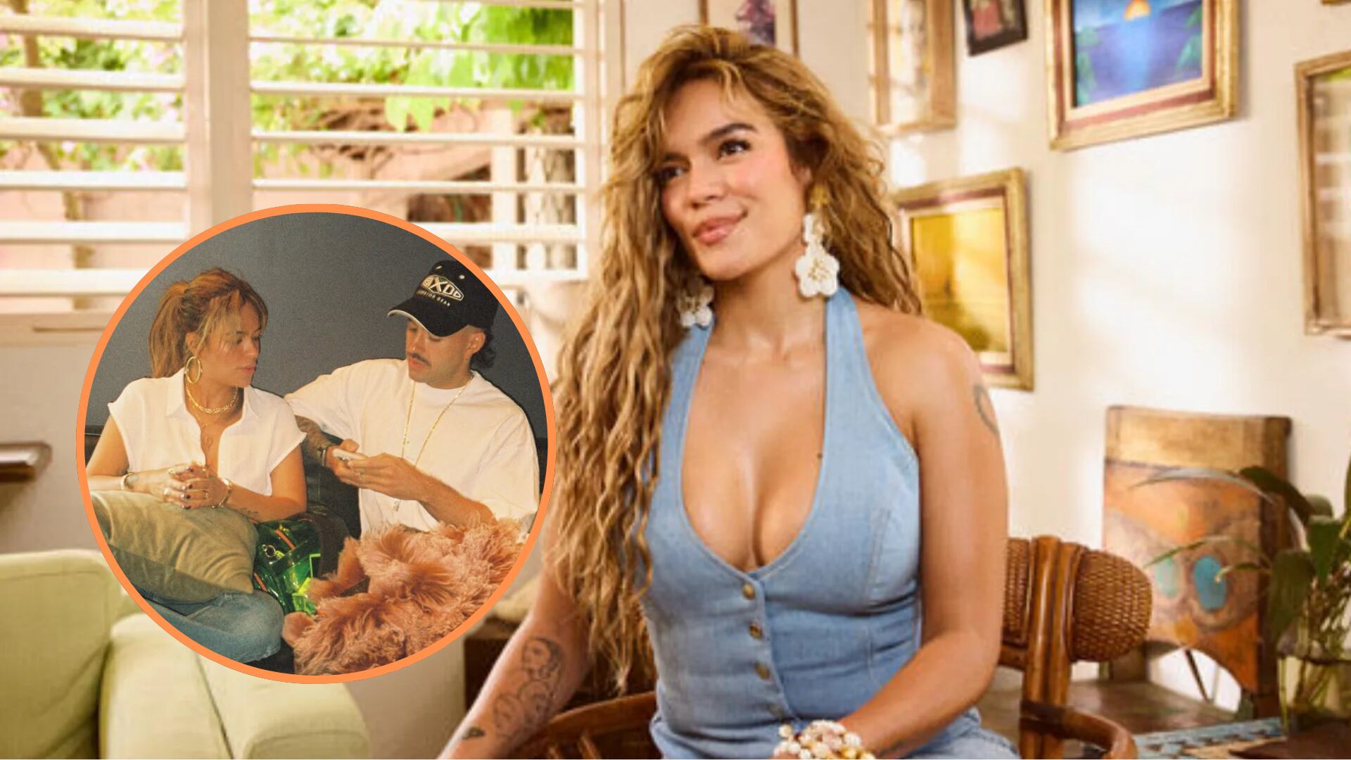 La cantante paisa aseguró que su novio fue el encargado de motivarla a grabar una de las canciones en inglés - crédito montaje Apple Music. (The Zane Lowe Show) - @feid / Instagram