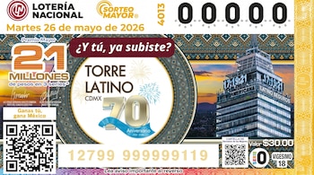 Consulta los números ganadores del Sorteo Mayor 4013 del martes 26 de mayo de 2026. (Lotería Nacional)
