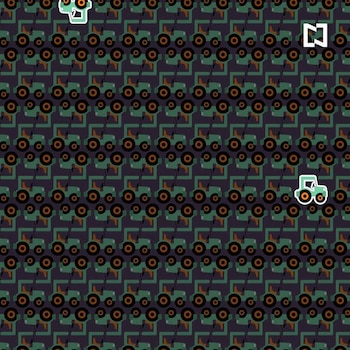 Aquí están los tractores sin