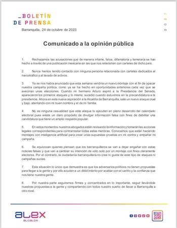 El candidato a la alcaldía