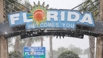 Se registran nevadas en Florida