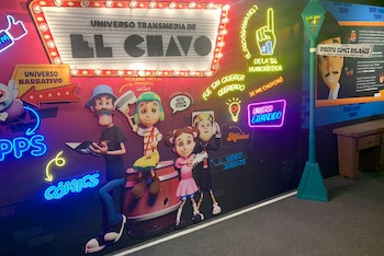 Todo es interactivo, pues hay sonidos a cualquier tipo de contacto, evocadas por "El Chavo del 8", quien guía la experiencia
(Foto: Infobae México/Marco Ruíz)