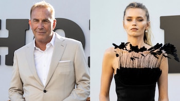 Kevin Costner y Abbey Lee