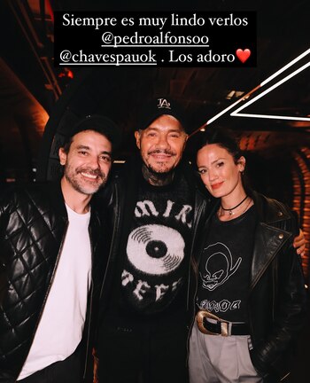 Marcelo Tinelli junto a Paula