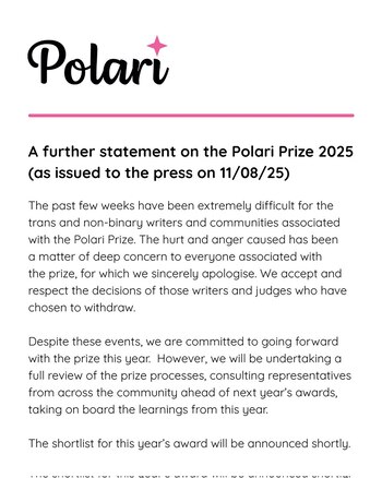 La organización del Premio Polari