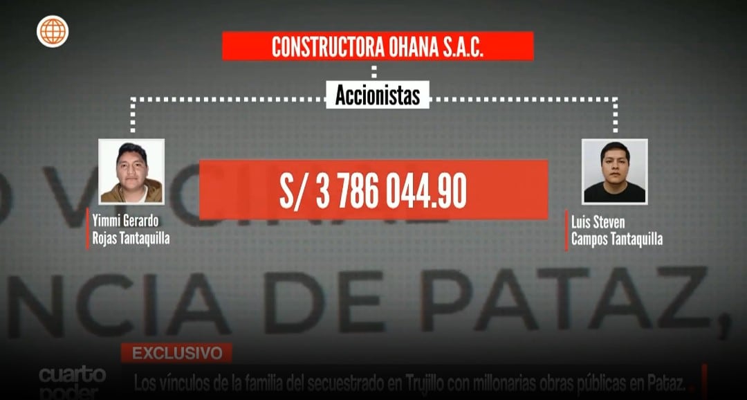 Secuestro y homicidio en Trujillo destapan entramado de contratos públicos en Pataz. Captura: Cuarto Poder.