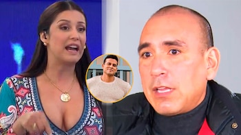 Karla Tarazona desmerece opinión de Rafael Fernández sobre amistad con Christian Domínguez. (Composición: Infobae)