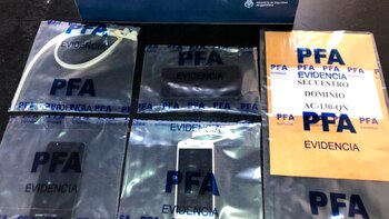 El material incautado.