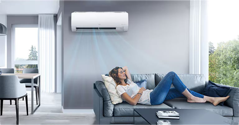 El aire acondicionado suele permanecer encendido la mayor parte del día durante olas de calor. (Foto: LG)
