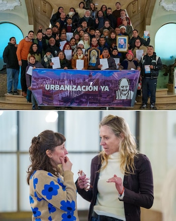 Legisaldoras Berenice Iañez y Barbara Rosen