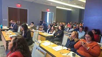 Una audiencia diversa de profesionales