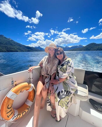 Eva Bargiela y su mamá