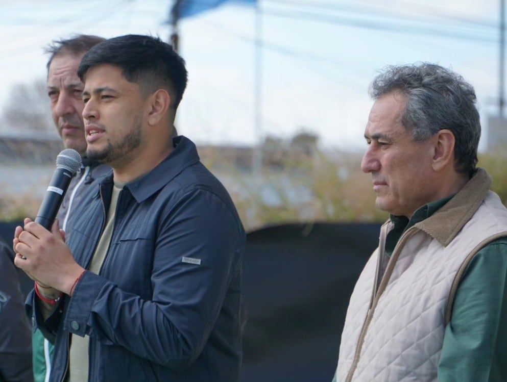 Sergio Luciano Sasia y su padre, Sergio, líder de la Unión Ferroviaria