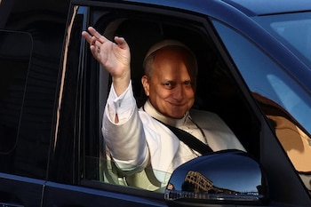 El papa León XIV tuvo