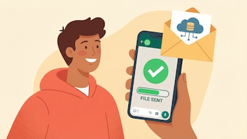 Envía archivos grandes por WhatsApp
