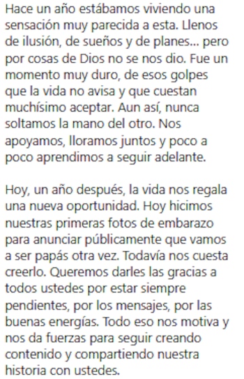 El emotivo mensaje de la