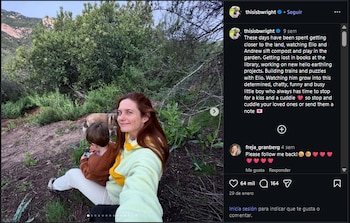 Bonnie Wright publicó momentos de convivencia con su hijo en las redes sociales. (Instagram)