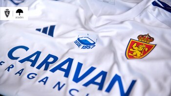 Camiseta del Real Zaragoza. (Atades/Europa