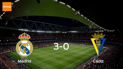 Goleada de Real Madrid por 3-0 frente a Cádiz