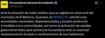 La Procuraduría instó a las