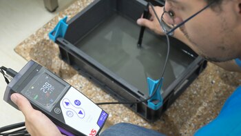 En el laboratorio de control