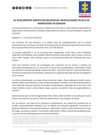 Fiscalía - crédito Fiscalía