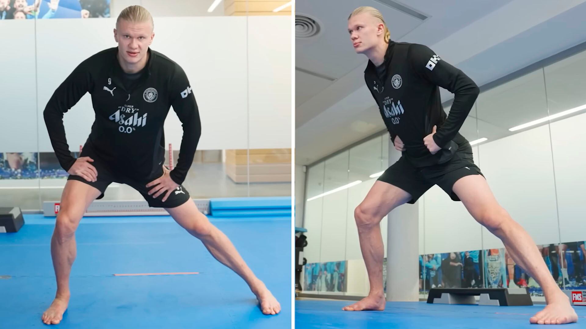 La rutina diaria de movilidad y estiramientos de Haaland reduce el riesgo de lesiones y prolonga su carrera en el Manchester City y la selección de Noruega (Youtube: Erling Haaland)