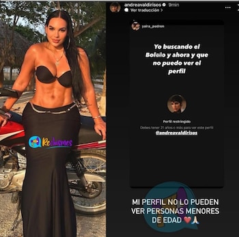 Andrea Valdiri confirmó que su