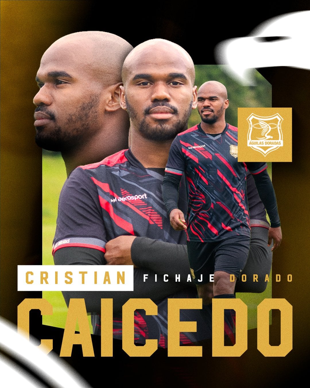 Artigo de Águilas Doradas chegada oficial de Cristian Caicedo - crédito Águilas Doradas