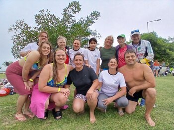 Integrantes del Polideportivo Timbúes, de