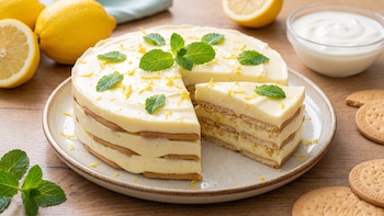 Receta de carlota de limón con yogurt griego: ideal para un antojo saludable y reducido en calorías