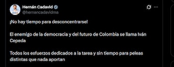 Reacción de Hernán Cadavid en