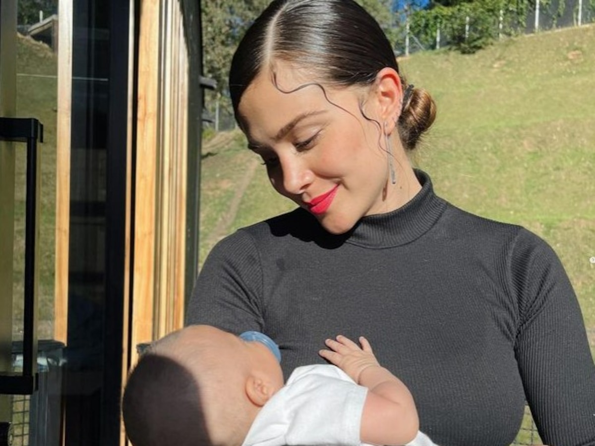 Greeicy Rendón dejó ver el rostro de su hijo Kai por primera vez en el video de su nuevo lanzamiento - Infobae