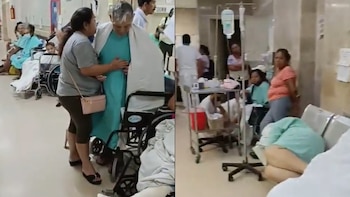 El video muestra a pacientes