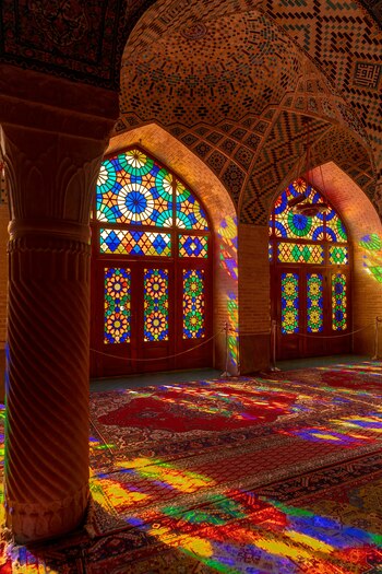 La mezquita rosa de Shiraz