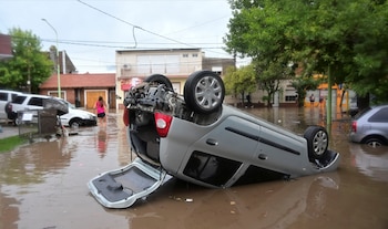 El temporal en Bahía Blanca