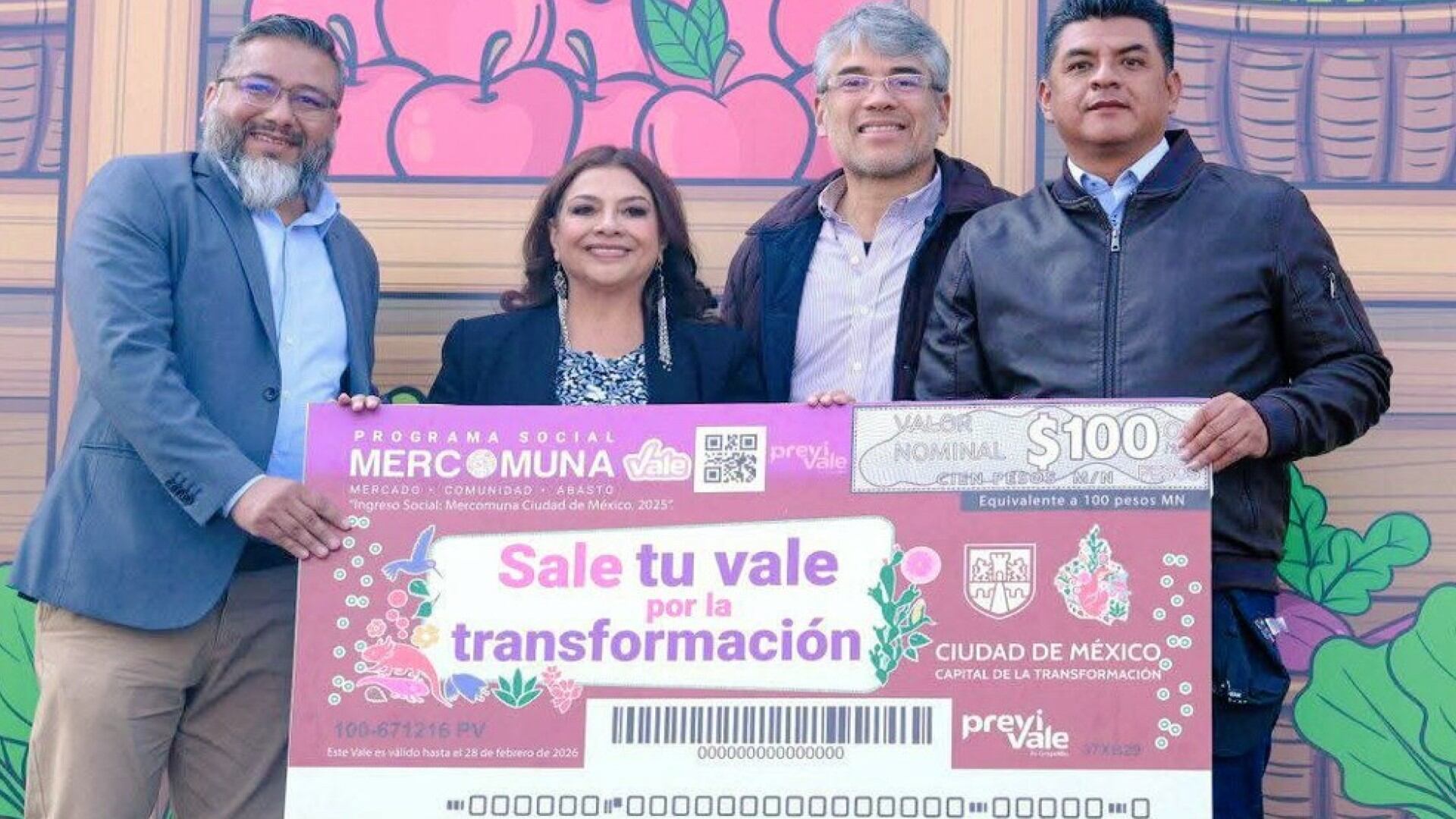 El Gobierno capitalino realizó la entrega para brindar apoyo a familias de la CDMX. Foto: X/@@SAPCIBJ.