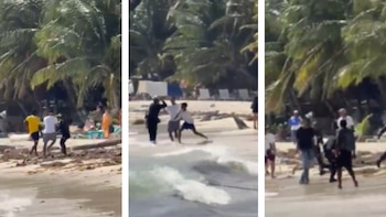 En video quedó agresión a