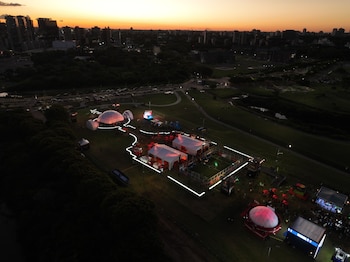 Una vista aérea del Fan