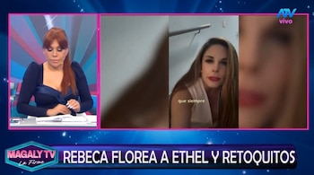 Rebeca Escribens recibe duras críticas tras defender sus elogios a Janet Barboza: "La gente no es tonta". Captura: Magaly TV La Firme.