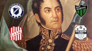 El legado deportivo de San Martín: cuántos clubes llevan su nombre en Argentina y el “clásico” con Belgrano