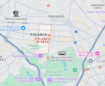 La colonia donde ocurrió el robo es una de las zonas con mayor plusvalía en la capital. Crédito: Google Maps