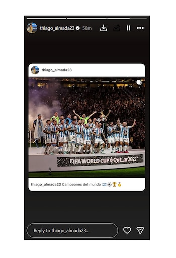 El recuerdo de Thiago Almada