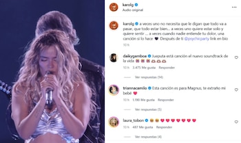 Karol G estrenó 'Después de ti' junto a Greg Gonzalez, líder de Cigarettes After Sex, durante su presentación en Coachella 2026 en California - crédito @karolg / Instagram