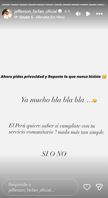 “Sí o no”: Jefferson Farfán lanza nueva indirecta a Magaly Medina y vuelve a mencionar el servicio comunitario. Captura: Magaly TV La Firme.