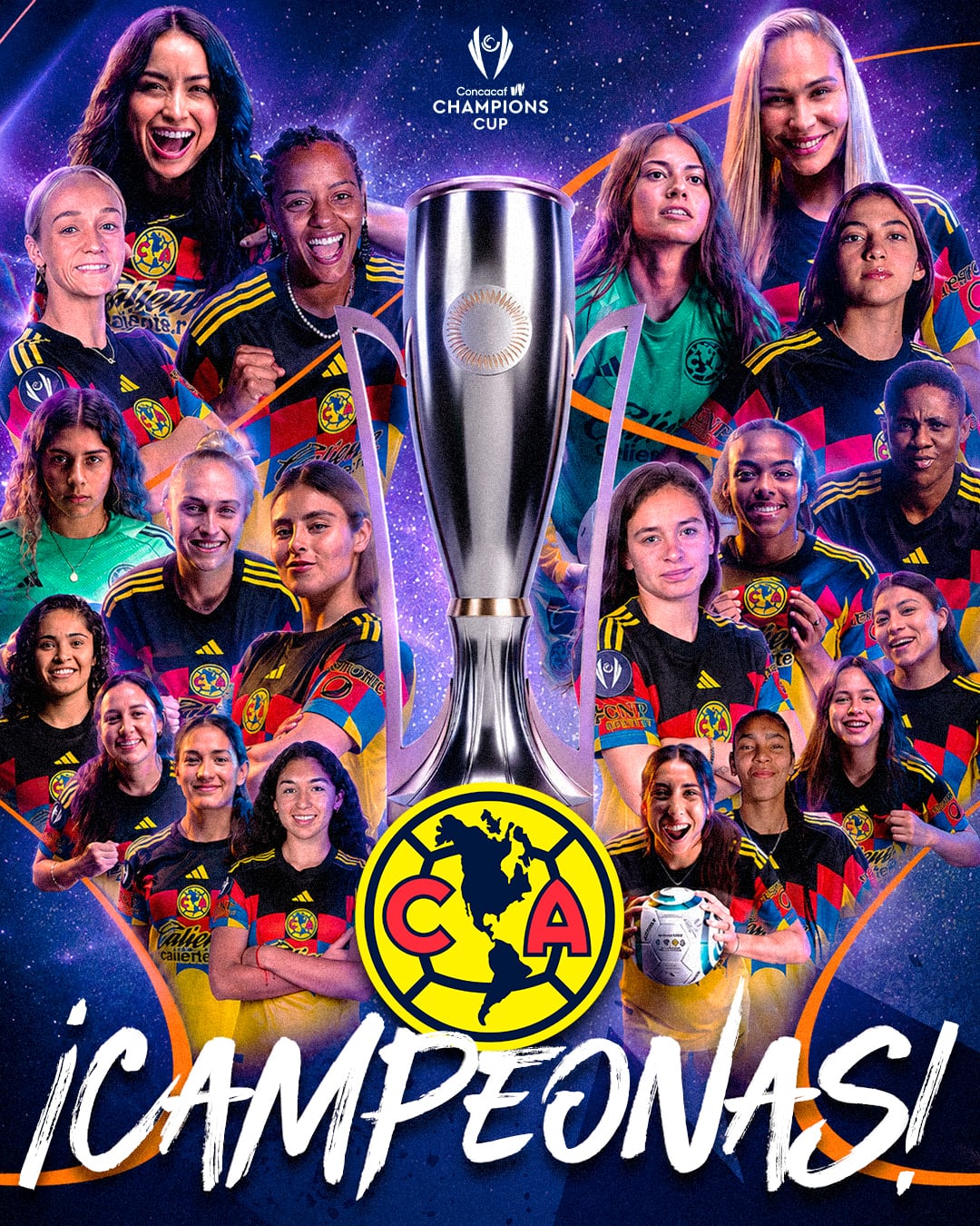 America Femenil Campeonas Concacaf Mundial de Clubes (@ConcacafW/X)